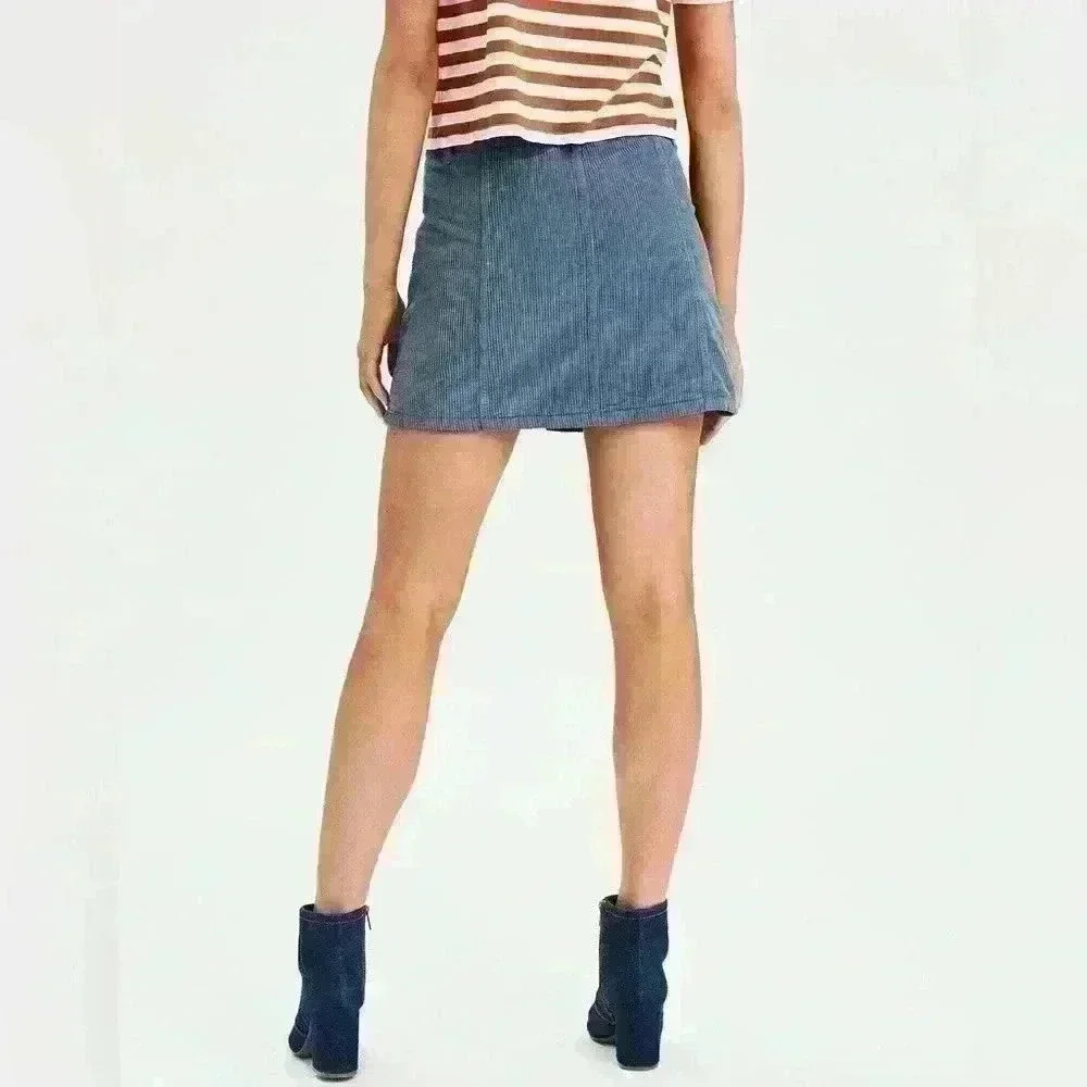 American Eagle high rise A-Line Corduroy Skirt - Picture 3 of 5